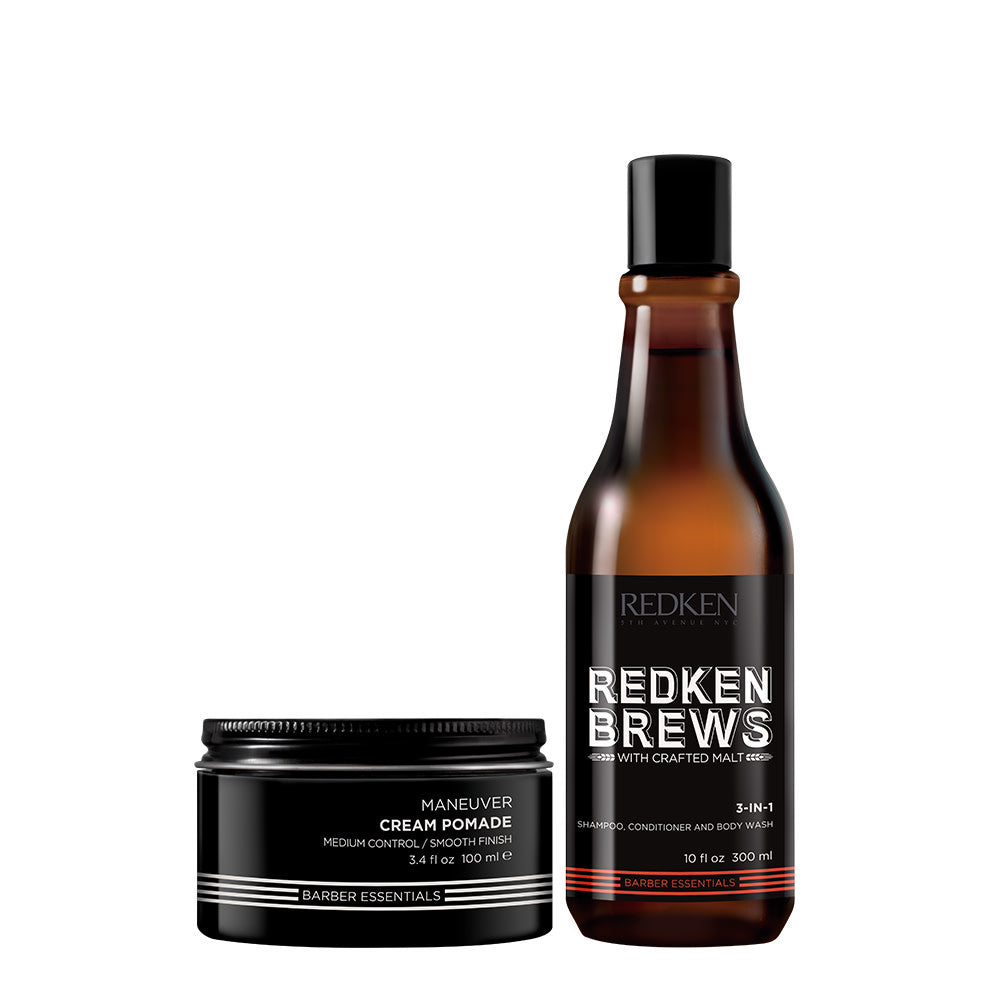 Duo homme, Shampoing 3 in 1 et Crème maneuver