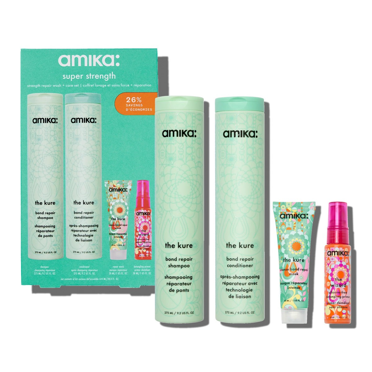Coffret Super Strength Amika répare renforcé et protège