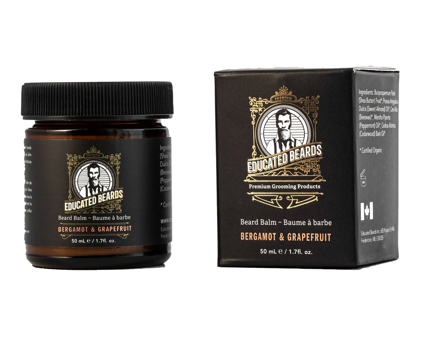 Baume à Barbe Bergamote Pamplemousse de Educated Beards 50ml/1.7fl.oz