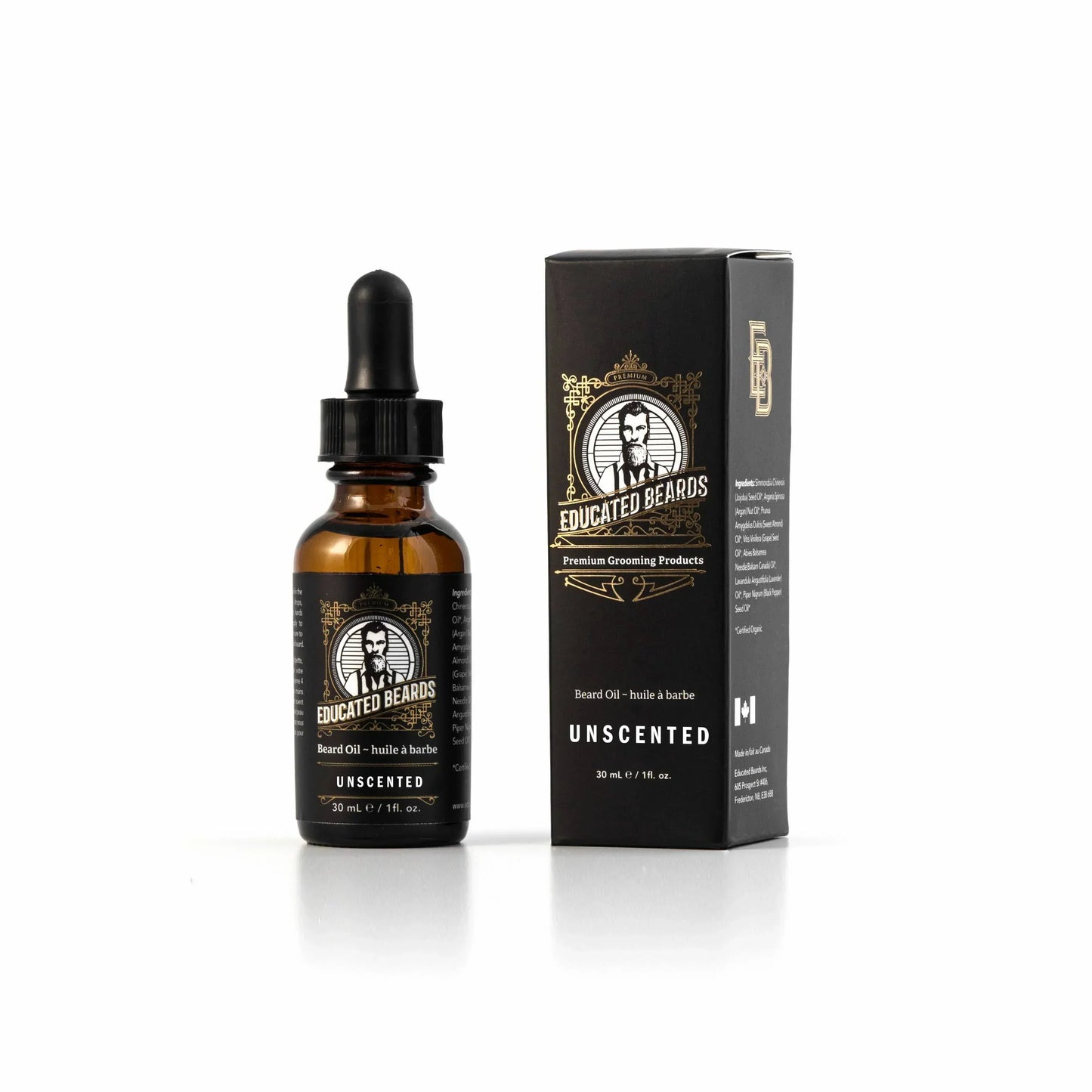 Huile à Barbe Non Parfumée de Educated Beards 30ml