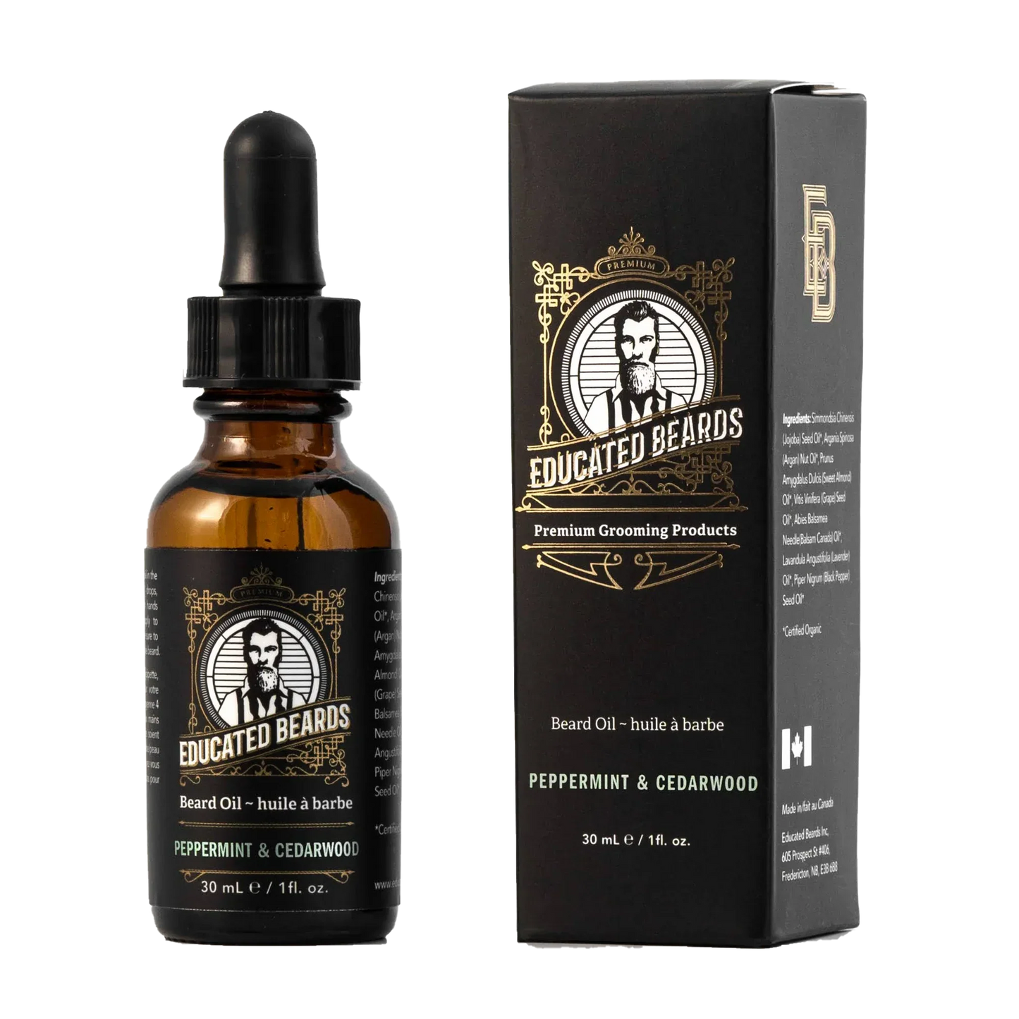 Huile à Barbe Menthe Poivrée de Educated Beards