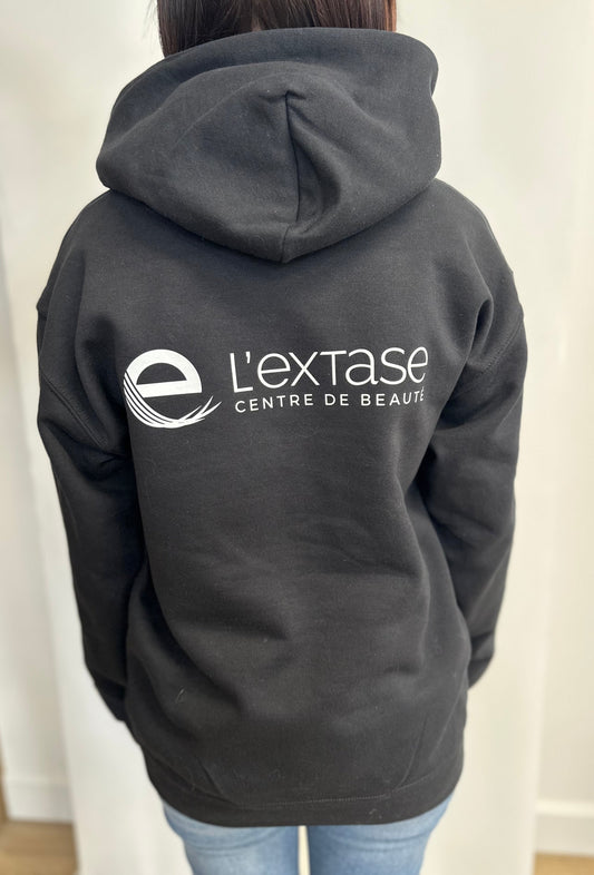 Chandail à capuchon avec le logo du Centre de Beauté L'Extase.