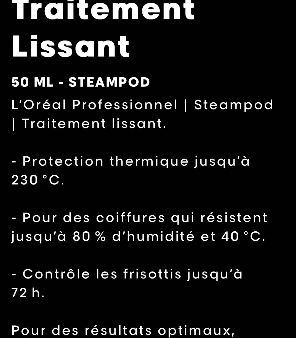 SteamPod 3.0 de L’Oréal Professionnel