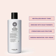 Shampooing Sheer Silver de Maria Nila 250ml à pigment violet