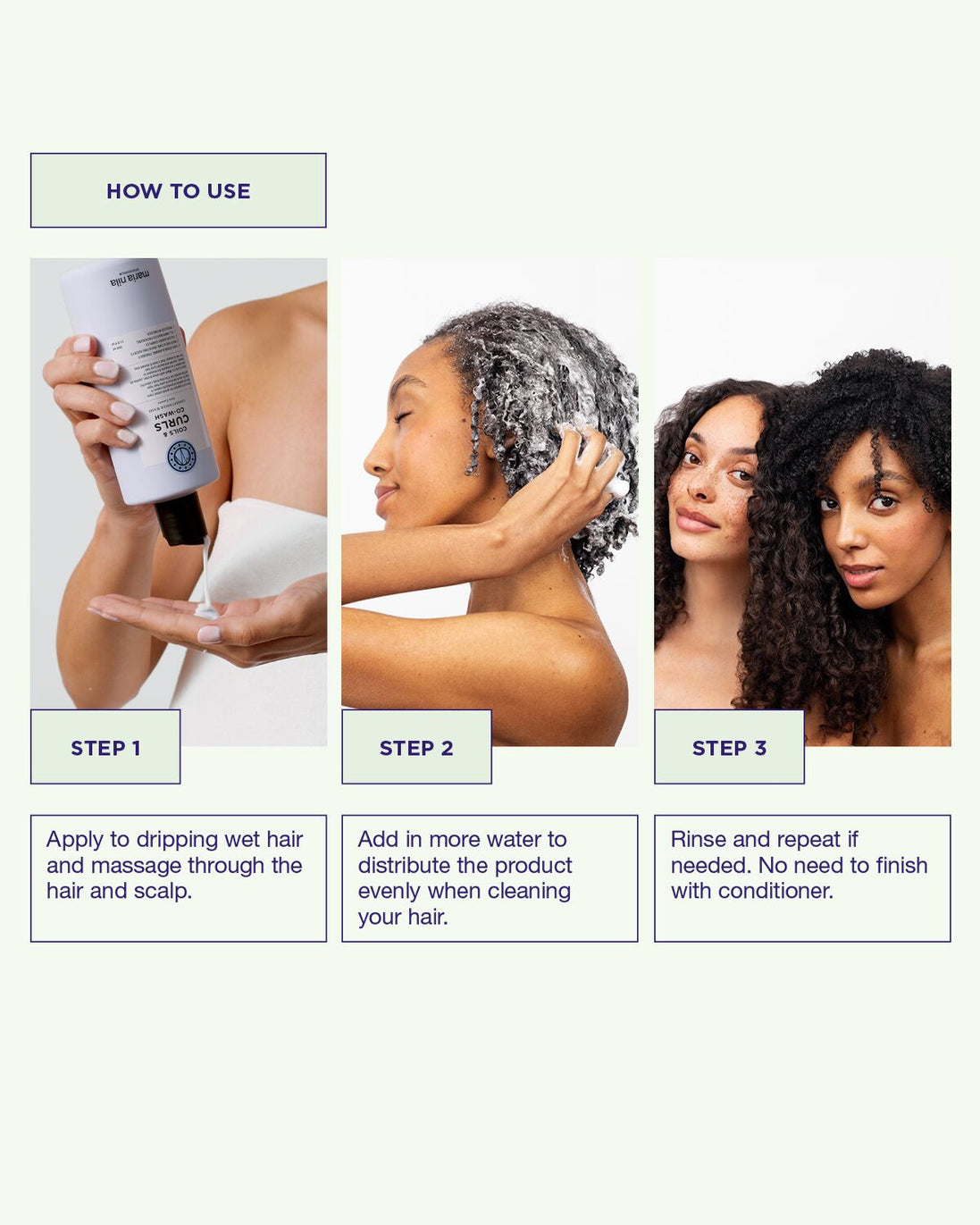 Soin Nettoyant Coils & Curls de Maria Nila 350ml cheveux boulcé